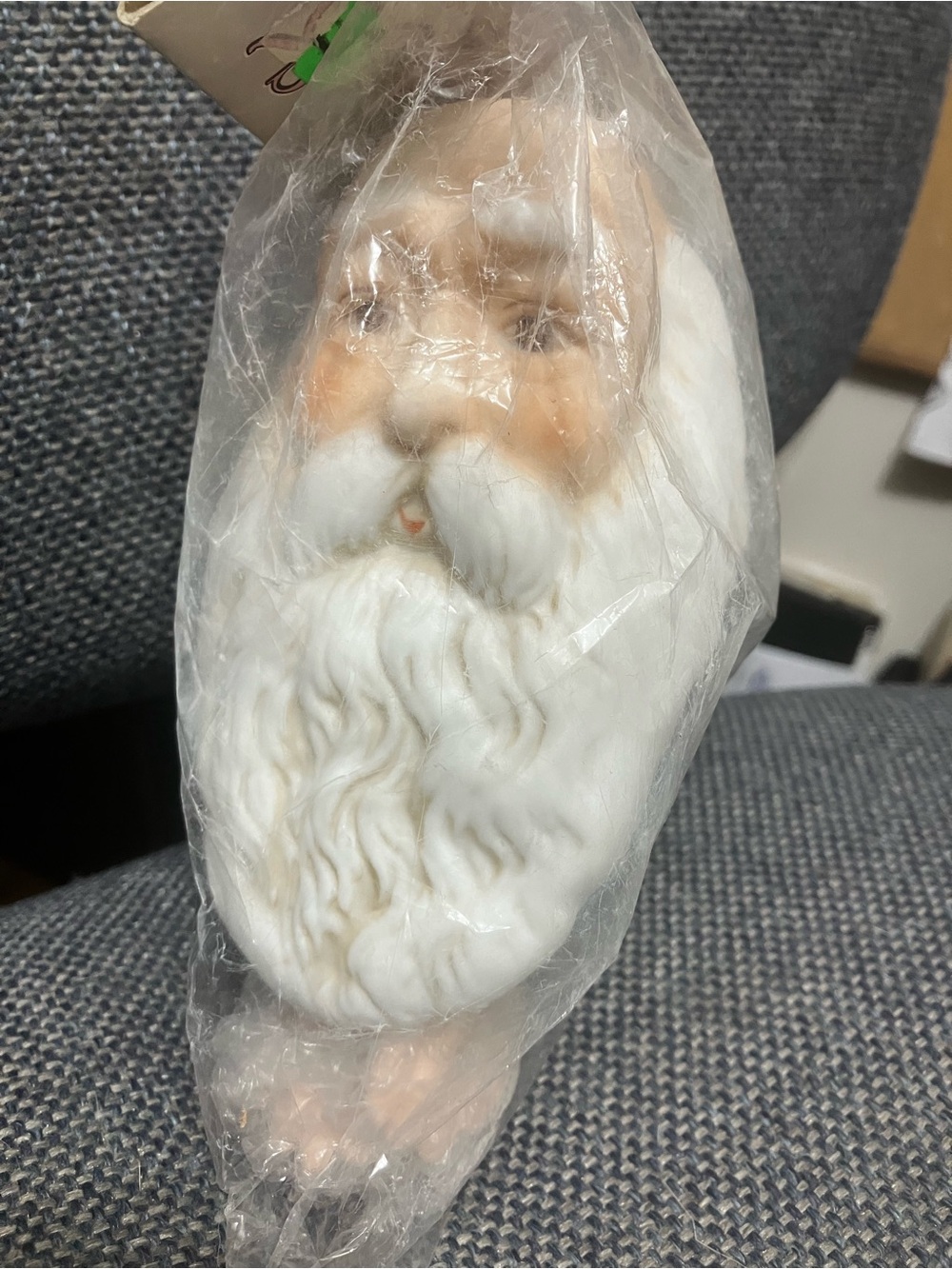 White Santa Claus head and hands for crafts